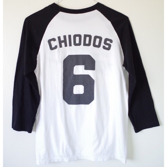 chiodos devil baseball quarter sleeve tee baseball quarter